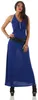 Damen Maxi Neckholder Sommerkleid mit Gürtel; Blau/S/M Produktbild-Vorschau 1