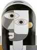 Gilde Gesichtsvase, "Picassa", Fraumotiv, Keramik, grau, Voir les images du produit 4