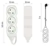 Prodlužovací kabel 5 m / 3 zásuvky / bílý / PVC / 1 mm2 Produktbild-Vorschau
