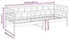 vidaXL Tagesbett Massivholz Kiefer 90x200 cm Produktbild-Vorschau 8