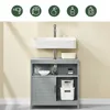 SoBuy FRG128-SG Waschbeckenunterschrank Badmöbel Badschrank Produktbild-Vorschau 5