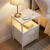 Stolik pomocniczy Relaxdays z oświetleniem LED, gniazdkami, Podgląd zdjęcia produktu 2