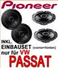 Lautsprecher Pioneer für vorne & hinten - Einbauset passend Produktbild-Vorschau 1