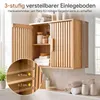 COSTWAY Schmaler Badezimmerschrank, Hängeschrank Bad mit 2 Produktbild-Vorschau 4