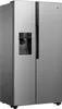 A side-by-side refrigerator with a water and ice dispenser. Produktbild-Vorschau