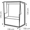 Housse de protection transparente pour chaise de plage, Voir les images du produit 2