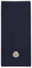 Sciarpa Moncler in cashmere, color blu scuro, unisex Anteprima dell’immagine prodotto 1