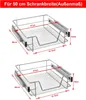 TWOLIIN 2x Küchenschublade Teleskopschublade 50cm - Produktbild-Vorschau 2