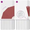 vidaXL Éventail de balcon pliable Terracotta-Rouge 140×140 Voir les images du produit 8