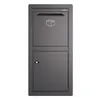A dark gray parcel box mounted on a white background. Náhled obrázku produktu