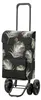 A shopping trolley with a palm leaf pattern. Produktbild-Vorschau