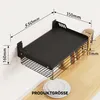 Mikrowellen Hängend,2-stöckiges Wandregal aus Metall mit Produktbild-Vorschau 7