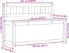 vidaXL Ławka 110x41x76,5 cm lite drewno sosnowe Podgląd zdjęcia produktu 8