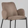 LABEL51 Barhocker Joni – Taupe – Micro-Wildleder – Sitzhöhe Produktbild-Vorschau 5