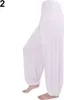 Frauen lange Hosen Bauchtanz Boho Sports Wide Hose Weiss L. Produktbild-Vorschau 1