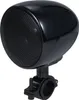 A black motorcycle speaker mounted on a clamp. Náhled obrázku produktu