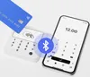 A credit card is being tapped on a card reader, with a smartphone nearby displaying a payment amount. A Bluetooth icon is overlaid on the image. Náhľad obrázku produktu