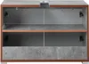 Waschbeckenunterschrank - Weiß Hochglanz - Betondekor - B Produktbild-Vorschau 7