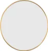 A round mirror with a golden frame against a white background. Náhled obrázku produktu