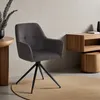 Homestyle4u Chaise rembourrée avec accoudoirs pivotante Lot Voir les images du produit 2
