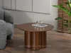 Kulatý konferenční stolek OISIN - ořech Náhled obrázku produktu 1