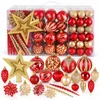 Weihnachtskugeln Rot Gold, Weihnachtsdeko 106er Set in 24 Produktbild-Vorschau 1