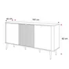 Dreitürige Kommode NAVANI 160 cm Sideboard geriffelten Produktbild-Vorschau 8