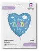 18"/Ø46cm Herz Folienballon "Welcome Baby Boy" Produktbild-Vorschau 2