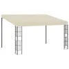 vidaXL Pavillon mural 3 x 4 m Tissu blanc crème Voir les images du produit 7