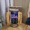 Holzfassbar mit RGB-LED-Aufsatz zur Lagerung von Alkohol Produktbild-Vorschau 9