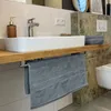 5er Set Duschtücher, 70x140 cm, 100% Baumwolle, grau Produktbild-Vorschau 5