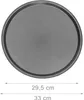 Lot de 4 plaques à pizza rondes Relaxdays, plaques de Voir les images du produit 4