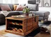 Table basse 100x60x40 cm en bois massif de sheesham commode Voir les images du produit 3