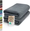 2er Set Saunahandtuch, Baumwolle, 70x200 cm, grau, 420 g/qm Produktbild-Vorschau 1