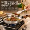 Set di 3 padelle in acciaio inossidabile – Manico Anteprima dell’immagine prodotto 14