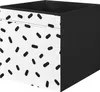 Dröna Ikea weiß/schwarze Punkte Box für Regal Kallax Produktbild-Vorschau 1