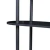 A close-up view of a black shelf with vertical supports. Náhled obrázku produktu