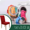 Stuhlhusse 1er Pack - Rot - Universal - Stretch - Bezug für Produktbild-Vorschau 2