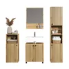 trendteam 4-teiliges Badset Pure Bliss Evoke Eiche Melamin Produktbild-Vorschau 4