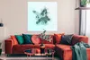 MuchoWow® Poster Karten - Europa - Blau - Aquarell 100x100 Produktbild-Vorschau 2