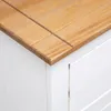 The Living Store Sideboard Weiß 93x40x80 cm Kiefernholz Produktbild-Vorschau 9