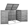 Box na odpadky pro 2 koše 138x77,5x112,5 cm nerezová ocel Náhled obrázku produktu 7