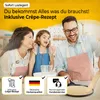 endusor Crepe Pfanne für Induktion mit Antihaftbeschichtung Crêpes, Pfannenkuchen und Pfannkuchen Produktbild-Vorschau