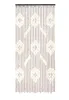 A beaded curtain hanging vertically against a white background. Produktbild-Vorschau