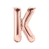 Ballon en plastique lettre K, or rose, env. 80 cm, à Voir les images du produit 1