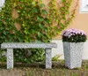Dehner Gartenbank, 2-Sitzer, ca. 100 x 30 x 44 cm, Granit, Produktbild-Vorschau 4
