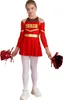 A young girl dressed as a cheerleader, holding pom-poms. Náhľad obrázku produktu