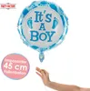 Folienballon „It’s a Boy“ mit blauen Fußabdrücken, Produktbild-Vorschau 4