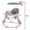 Trotteur Pliable Chariot de marche pour bébé Hauteur Voir les images du produit 9