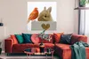 MuchoWow® Poster Tiere - Kaninchen - Vogel 100x100 cm - Produktbild-Vorschau 2